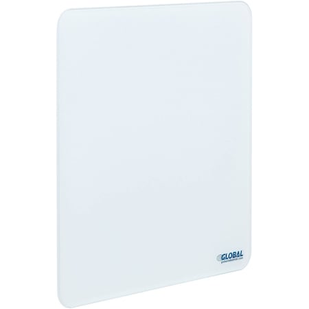 Global Industrial Glass Dry Erase Board, 12, 12, White 695816